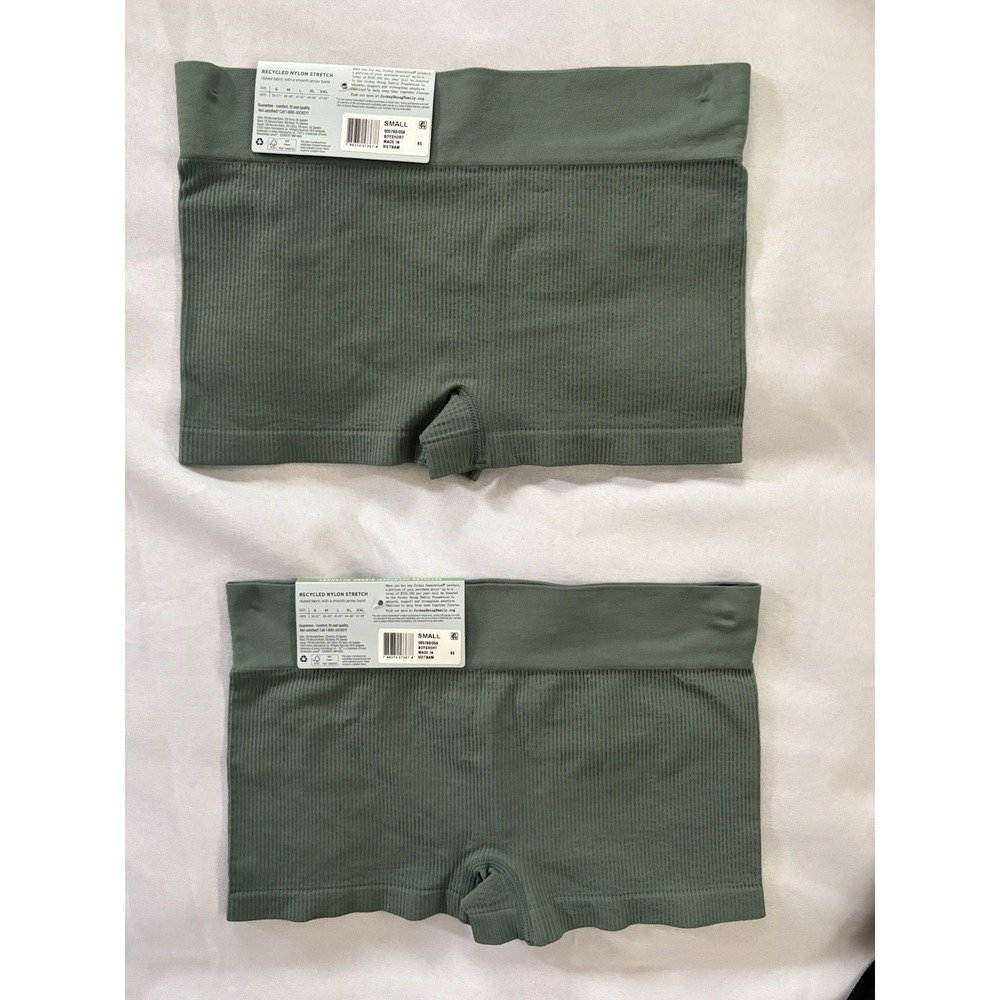 NEW JOCKEY Ribbed Boyshort Jockey Underwear Seamfree Panty 2 Pair Women's Small - Picture 5 of 5